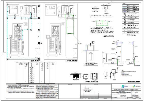 Projeto elétrico para saneamento