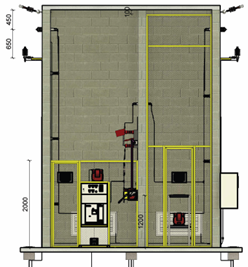 Projeto de subestação abrigada